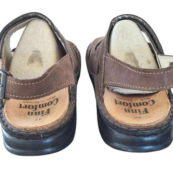 Finn Comfort Toro-Soft Men's 9 Oxide Brown Leather Sandals Adjustable Straps 42 - Picture 11 of 14